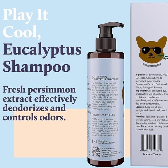 Kenn & Kitt Eucalyptus Shampoo for Dogs Hypoallergenic, Paraben Free 2 bottles - Picture 4 of 6
